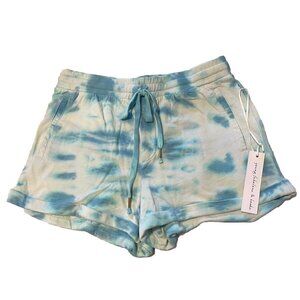 Young Fabulous & Broke Blue Tie-Dye Athletic Shorts